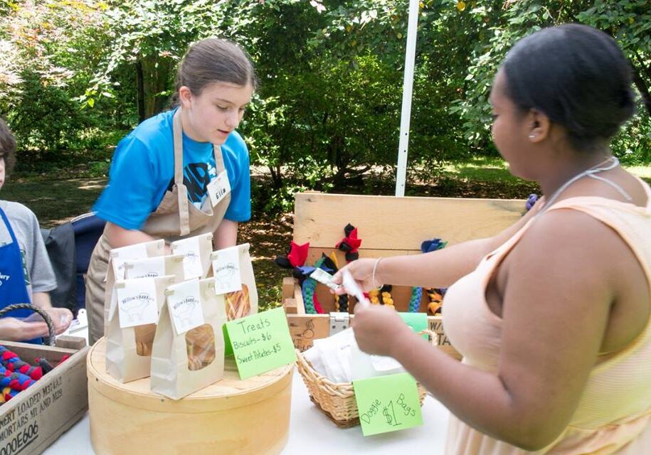 Talented youth sell their handmade goods
